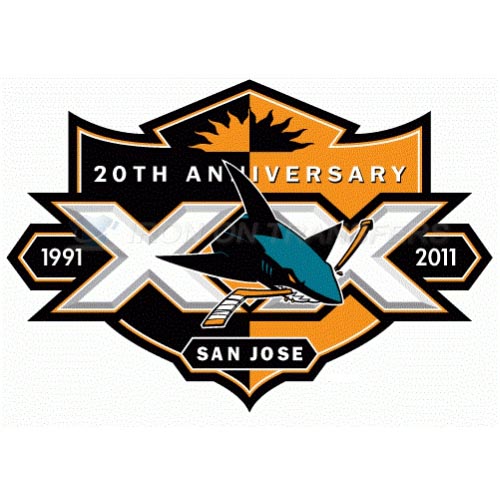 San Jose Sharks Iron-on Stickers (Heat Transfers)NO.317